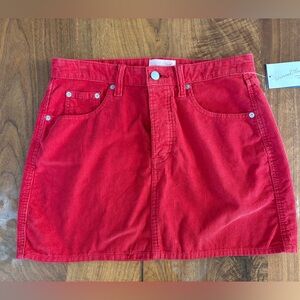 Universal Thread Vibrant Red Mini Skirt size 6 NWT